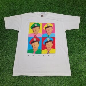 Vintage 1992 Barney Fife Pop-Art Shirt Large 23x30 Baggy USA Warhol
